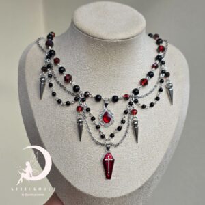 Crimson Monarch Necklace